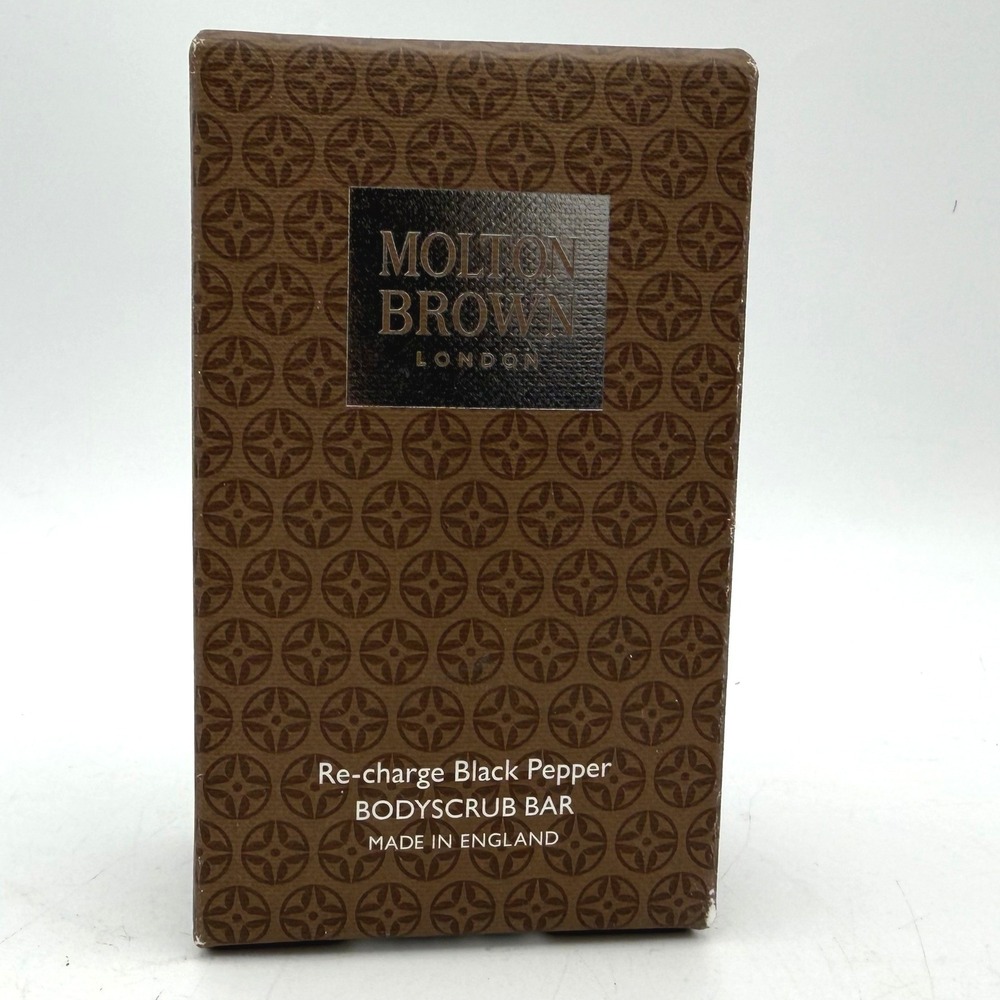 Molton Brown Bodyscrub Bar Mens 8.8oz Brown Black Pepper Exfoliating New
